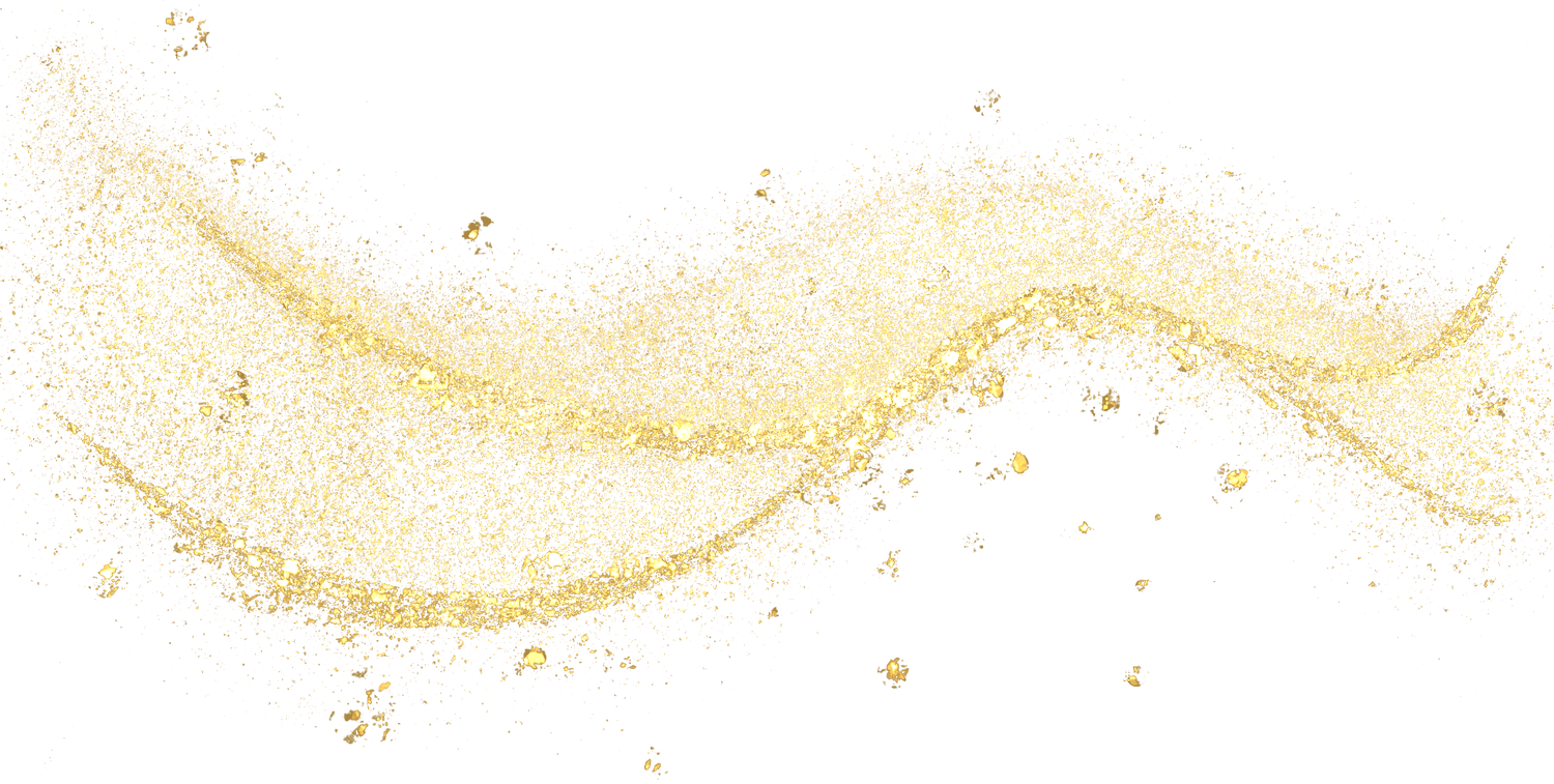 gold glitter shiny sprinkles curve