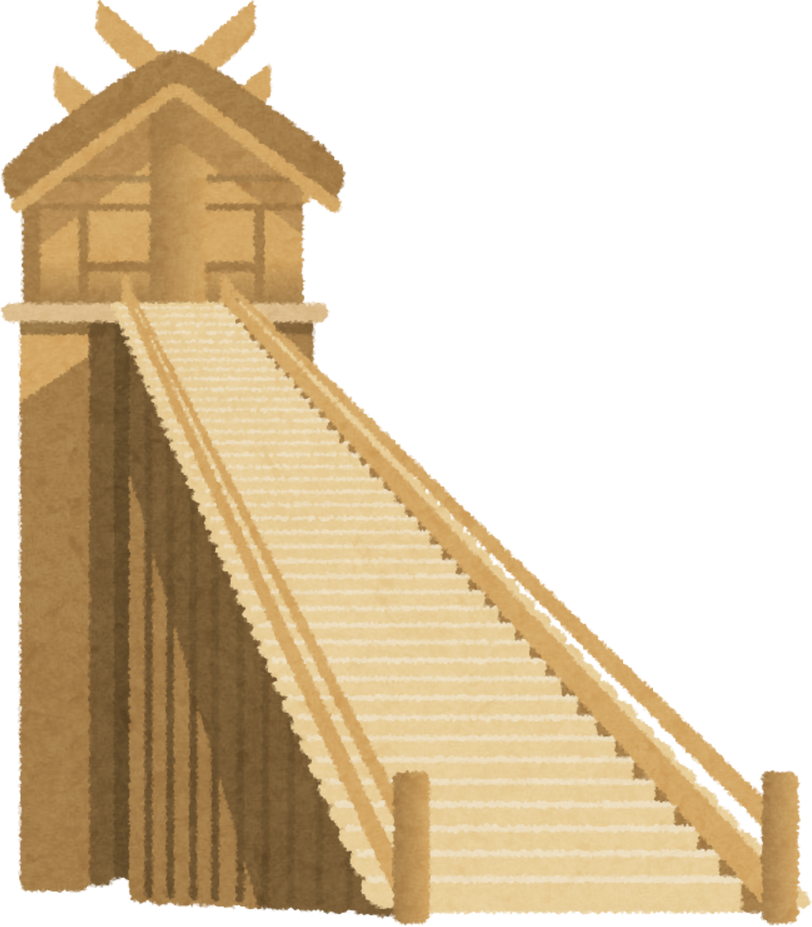 Illustration of Ancient Izumo Taisha Shrine